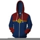 thumbnail image 1 of Sudaderas con capucha de capitán Marvel para hombre, Sudadera con capucha de Carol Danvers, ropa de calle de estilo Cosplay, ropa de calle, 1 of 5