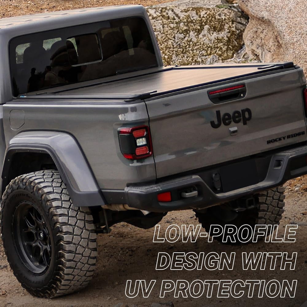 Syneticusa MR Retractable Truck Bed Cover for 2024-2027 Silverado Sierra EV Hard Tonneau Cover