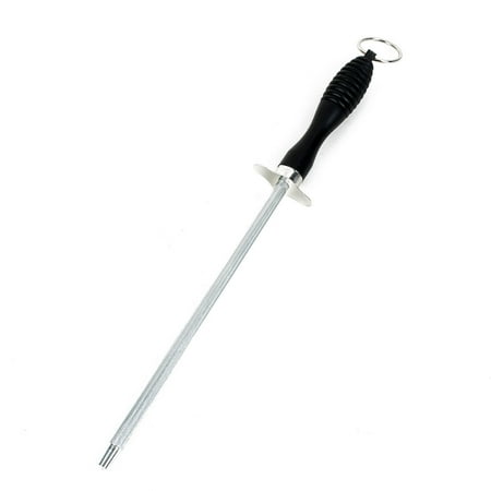Unique Bargains Household Kitchen Cutter Sharpening Plastic Handle Stainless Steel Honing Rod