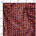 thumbnail image 2 of Soimoi Red Cotton Voile Fabric Abstracts Abstract Print Fabric by the Yard 42 Inch Wide, 2 of 6