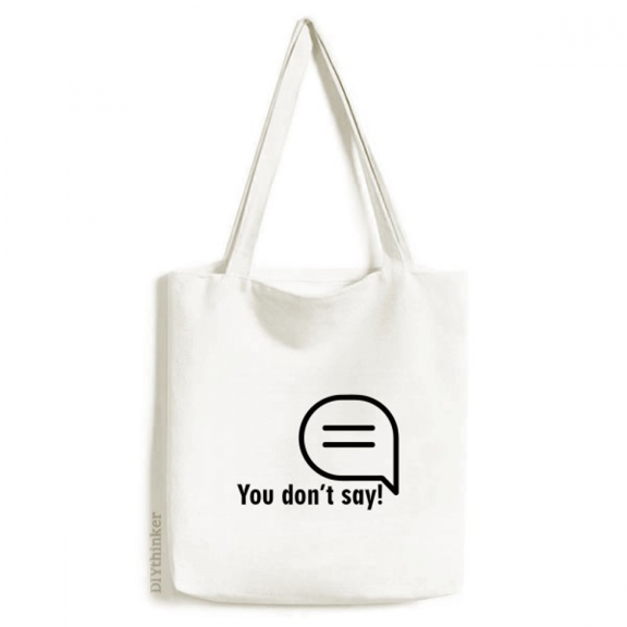 Misunderstanding English Art Deco Fashion Tote Canvas Bag Shopping Satchel Casual Handbag