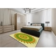 thumbnail image 4 of Ahgly Company Indoor Rectangle Patterned Slime Green Area Rugs, 2' x 4', 4 of 6