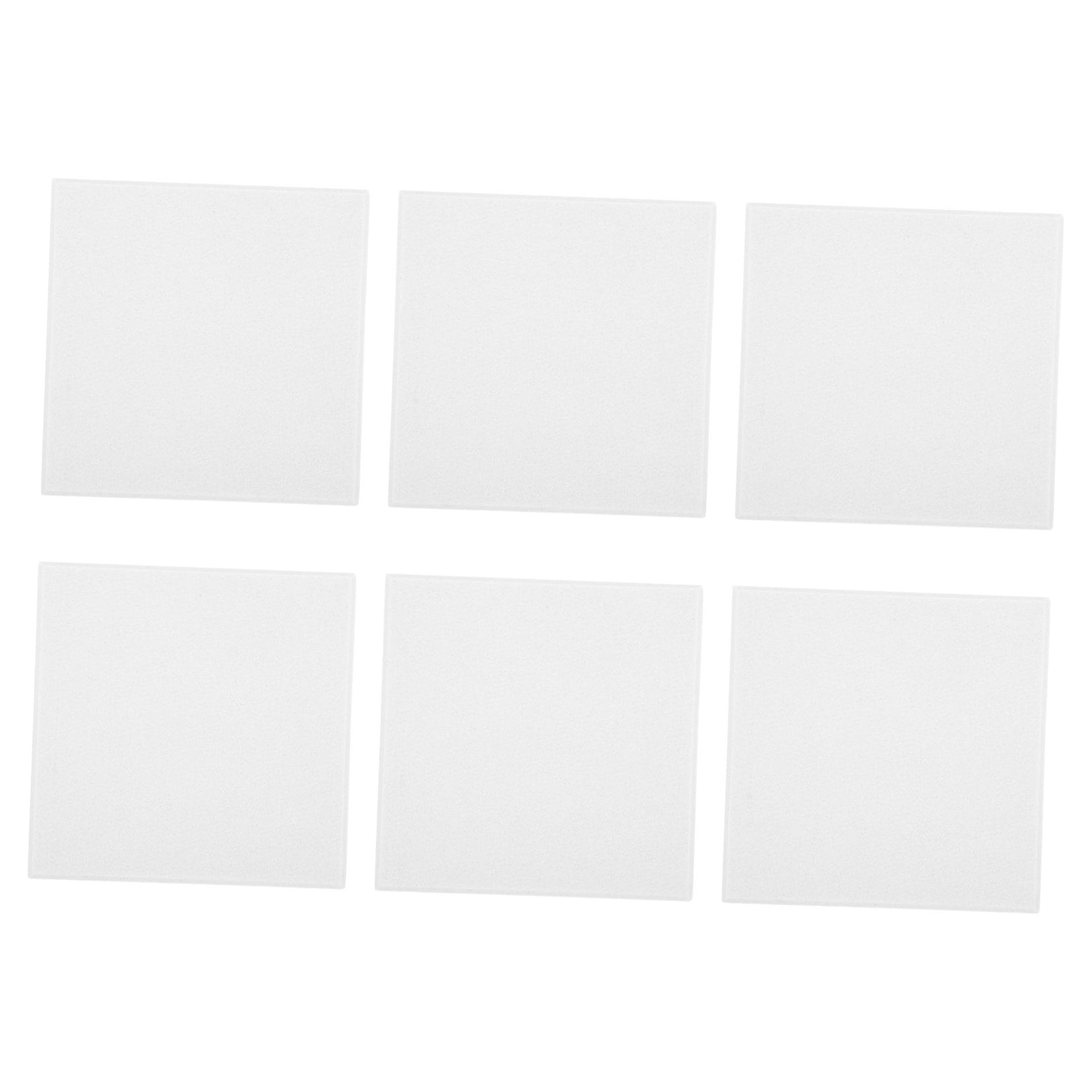 PartyKindom 6Pcs Felt Bulletin Boards White for Photo Display Message Board Wall Hanging with Acoustic Panels