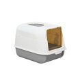 thumbnail image 1 of Lishi Gray Enclosed Cat Litter Box - Stylish and Convenient, 1 of 5