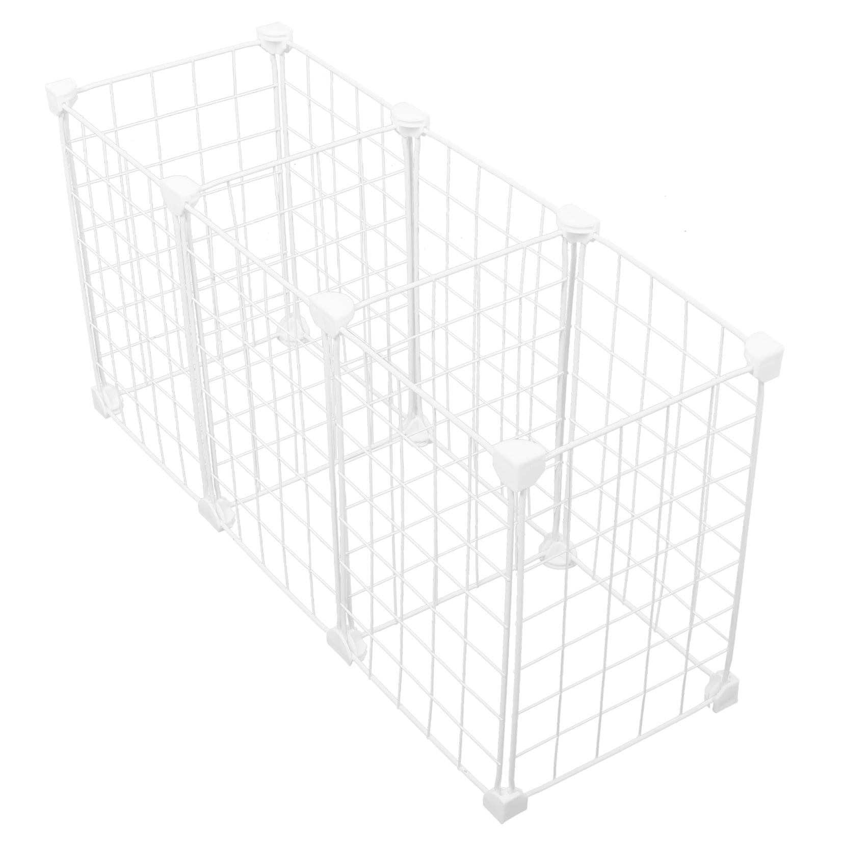 IDEANATEGRATE 1Pcs Fridge Shelf Dividers White Grid Iron Plastic Seafood Storage