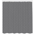 thumbnail image 3 of Ambesonne Geometric Shower Curtain, Circular Honeycomb, 69"Wx84"L, Grey Black White, 3 of 3