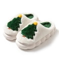 thumbnail image 2 of Kilaqueen Christmas Tree Fuzzy Slippers for Women Cute Funny Christmas House Slippers Winter Warm Plush Slippers Indoor Outdoor Lightweight Cozy Non Slip Bedroom Home Slippers for Cold Weather, 2 of 3