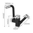 thumbnail image 5 of Sarapandan Kitchen 360 Rotating Multifunctional Mixer Tap with Pull-Out Spray Black Color, 5 of 5