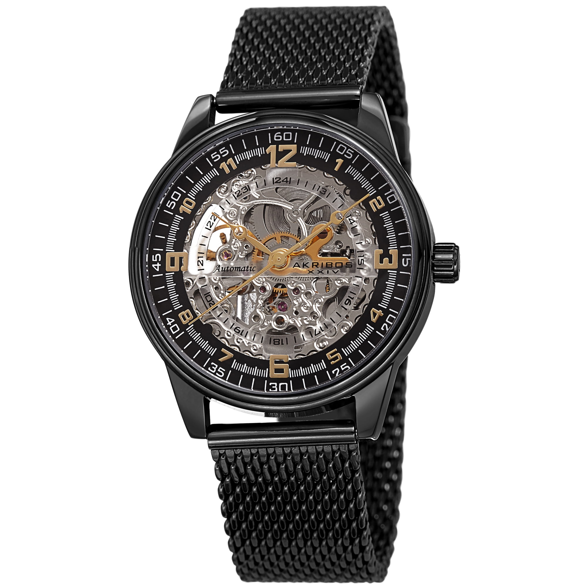 akribos skeleton watch