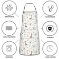 thumbnail image 6 of Pofeuu Elephants And Giraffes Print Aprons with Pockets, Cute Aprons for Kitchen, Cooking, Server, Barber, Chef Apron, 6 of 7