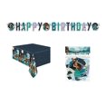 thumbnail image 5 of Raya and the Last Dragon Birthday Party Supplies Bundle includes 16 Dessert Plates, 16 Lunch Plates, 32 Napkins 6.5", 1 Plastic Table Cover, 1 Happy Birthday Banner, 1 Dinosaur Sticker Sheet, 5 of 5