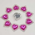 thumbnail image 4 of GUOOL 10 Flatback Button Wedding Embellishment Sewing Craft Scrapbooking Rose Red, 4 of 9
