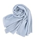 thumbnail image 1 of Qarigey Bufanda clásica y de moda de color liso para mujer para cualquier ocasión R Bufanda de un solo color y plisada Accesorios de disfraces azul claro, 1 of 6