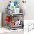 thumbnail image 3 of IdeaWorks Slide Out Storage Organizer Basket Drawers, 17 Inch, White, 3 of 14