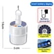 thumbnail image 1 of Linterna LED para acampar con energía solar, luz de pared para exteriores, 1 of 8
