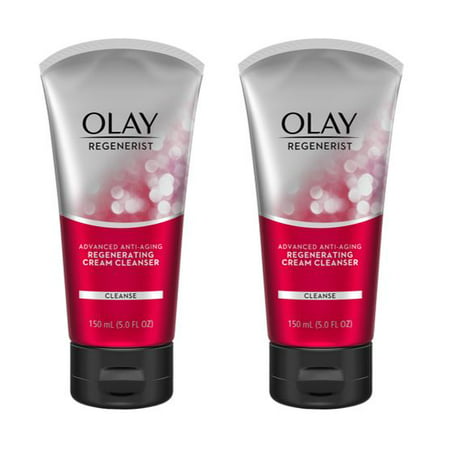 (2 Pack) Olay Regenerist Regenerating Cream Face Cleanser 5 fl (Best Face Wash To Get Rid Of Acne Scars)