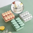 thumbnail image 3 of Mini Silicone Ice Pop, Popsicle Molds, 8 Cavity Reusable Plastic Mini Ice Pops Mold, Ice Cream Maker Popsicles Molds, Baby DIY Food Supplement Tool, 3 of 8
