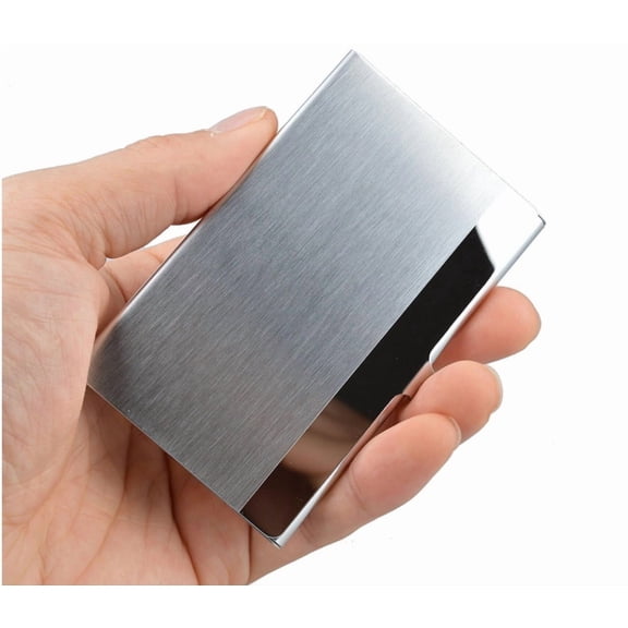 Slim Metal Business Card Holder, Pocket Name Card Case and Card Wallet, TIKA