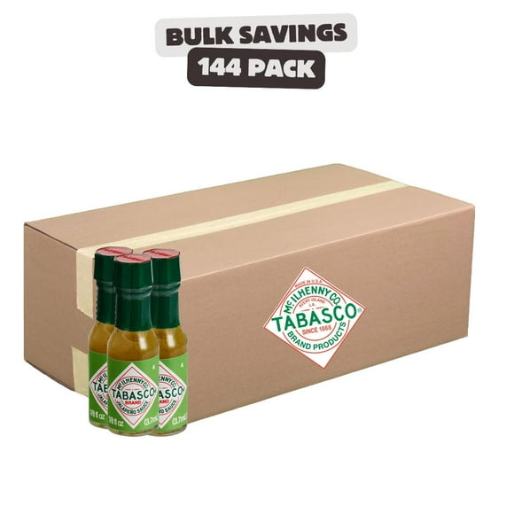 TABASCO .125 fl. oz. Green Hot Sauce Mini Bottles - 144/Case