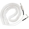 Jimi Hendrix Voodoo Child 30 Foot White Coiled Instrument Jack Guitar Cable