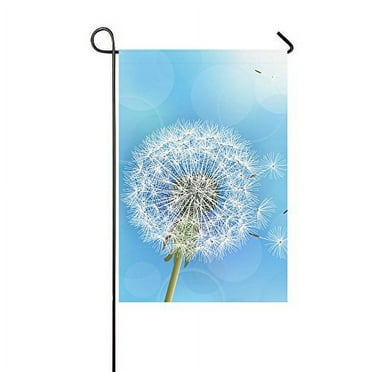 MYPOP Flower Dandelion Blowing Seeds Yard Garden Flag 28 x 40 Inches