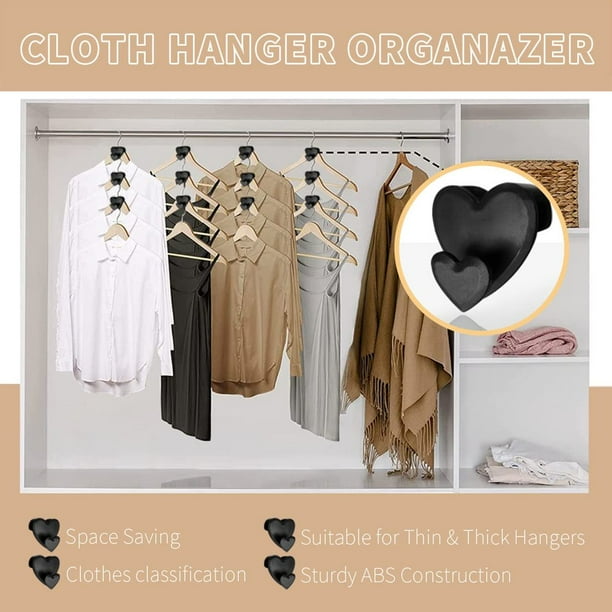 Space Triangles for Hanger Space Saving Hanger Hooks 40 Pcs Clothes Hanger Connector Hooks for Saving Closet Space Closet Organizers Space Savers Walmart