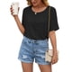 thumbnail image 5 of Camiseta de mujer Jumpingount Sexy Hollow Summer Top suelto negro S, 5 of 7