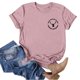 thumbnail image 3 of Gibobby Camisetas Mujer Manga Corta Blusas gasa con cuello redondo y manga 3/4 para mujer(Oro Rosa,CH), 3 of 4