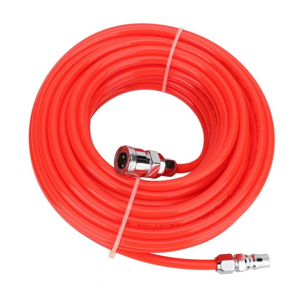 Tuyau d'air pneumatique TOPINCN, tuyau flexible de compresseur d'air haute  pression 5 * 8mm avec connecteur rapide mâle / femelle 15M rouge, tuyau d' air 