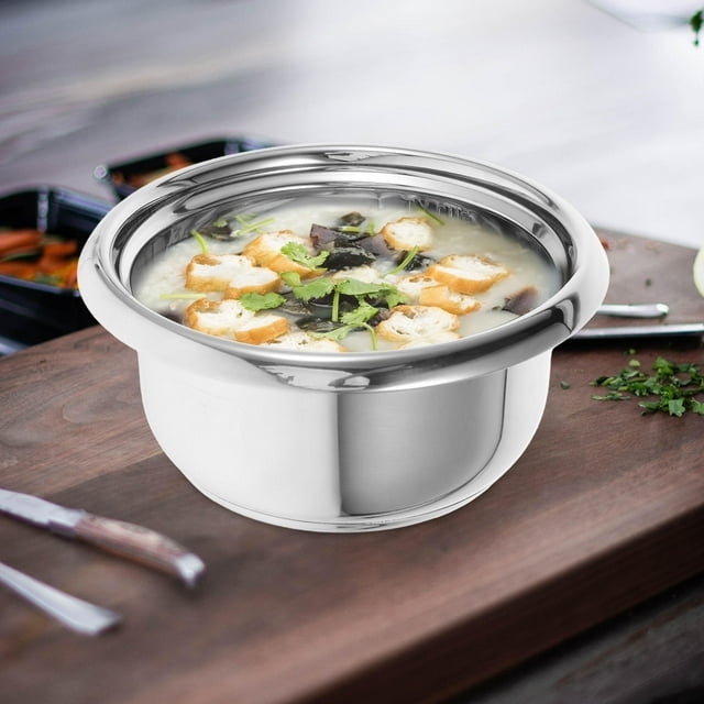 HAMPPLIES Rice Cooker with Stainless Inner Pot Even Heating for Households 1Set