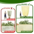 thumbnail image 6 of 120x100 Inch Huge Plant Covers Freeze Protection Frost Cloth for Outdoor Plants,2.82oz/yd² Thickened Winter Tree Covers with Zipper Drawstring,2 Pack Frost Blanket from Wind,Pest and Animal, 6 of 7