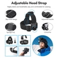 thumbnail image 3 of Andoer Andoer Sports Camera Accessory Set Chest Strap Mount + Head Strap + Neck Holder + Phone Holder for Cycling Hiking Boating Travel Video Recording Live Stream, 3 of 7