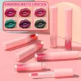 thumbnail image 4 of 18 colores diamante brillo de labios brillo mate brillo líquido lápiz labial impermeable Color perla brillo de labios Sexy tinte de labios Cosmeti, 4 of 5