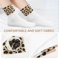 thumbnail image 3 of 6 Pairs Fashionable Leopard Print Cotton Socks for Women Multi Color Animal Print Socks 6 Pairs, 3 of 8