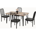 thumbnail image 4 of Qinaqin 5-Piece Contemporáneo cm de Profundidadining Set Space-Saving 4-Person Profundidadinette con Acolchado Seats Ideal para Rooms Pequeño Spaces y Apartments Vintage Style, 4 of 5