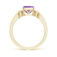 thumbnail image 2 of ANGARA Natural 0.8 Ct. Amethyst Solitaire Ring in 14K Yellow Gold for Women (Ring Size: 6.5), 2 of 10