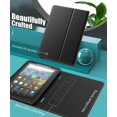 thumbnail image 4 of Case Compatible with All-New Kindle Fire HD 8 Tablet and Fire HD 8 Plus Tablet (10th Generation, 2020 Release),Slim Folding Stand Cover with Auto Wake/Sleep - Black, 4 of 8