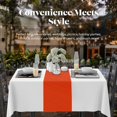 thumbnail image 3 of Orange 12 Pack Premium Disposable Plastic Table Runner 14 x 108 Inch. Table Runner for Dinner Parties & Events by Grandipity, 3 of 5