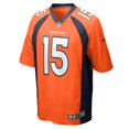 thumbnail image 2 of Men's Nike Jalen Virgil Orange Denver Broncos Game Player Jersey, 2 of 3