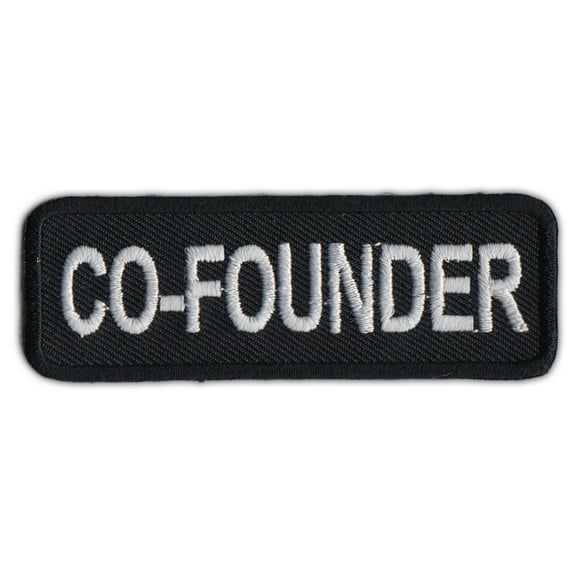 Motorcycle Biker Jacket/Vest Patch - Co-Founder - Member Rank, Position, Status - 3" x 1" Patch