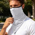 thumbnail image 2 of QSAWXQZ Men's Neck Gaiter Ear Loop Face Cover Breathable Scarf Lightweight Outdoor Sun Mask Free Size, 2 of 5