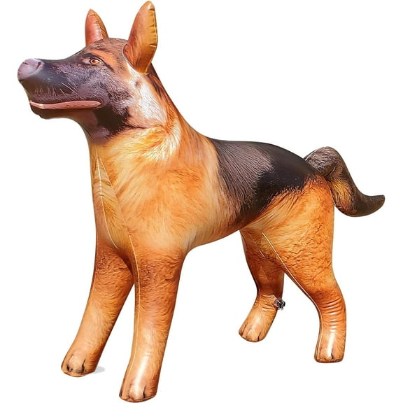 Jet Creations Inflatable German Shepherd Dog K9 Pet Animal 43" Long for Party Decoration Gift Pool Toy Stuffed Animals an-Shepherd