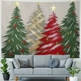 thumbnail image 4 of Pratyus Christmas Trees Pillow Cover Red Ribbon Tapestry Wall Hanging for Bedroom Living Room Dorm Decoration Short Plush 40x30inch, 4 of 6