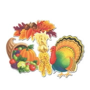 Beistle 13 3/4" - 15 1/4" Thanksgiving Cutouts 16/Pack 99621