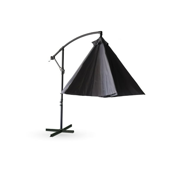 Sombrilla de Jardin Duralife Altura Ajustable 3M Diámetro Gris