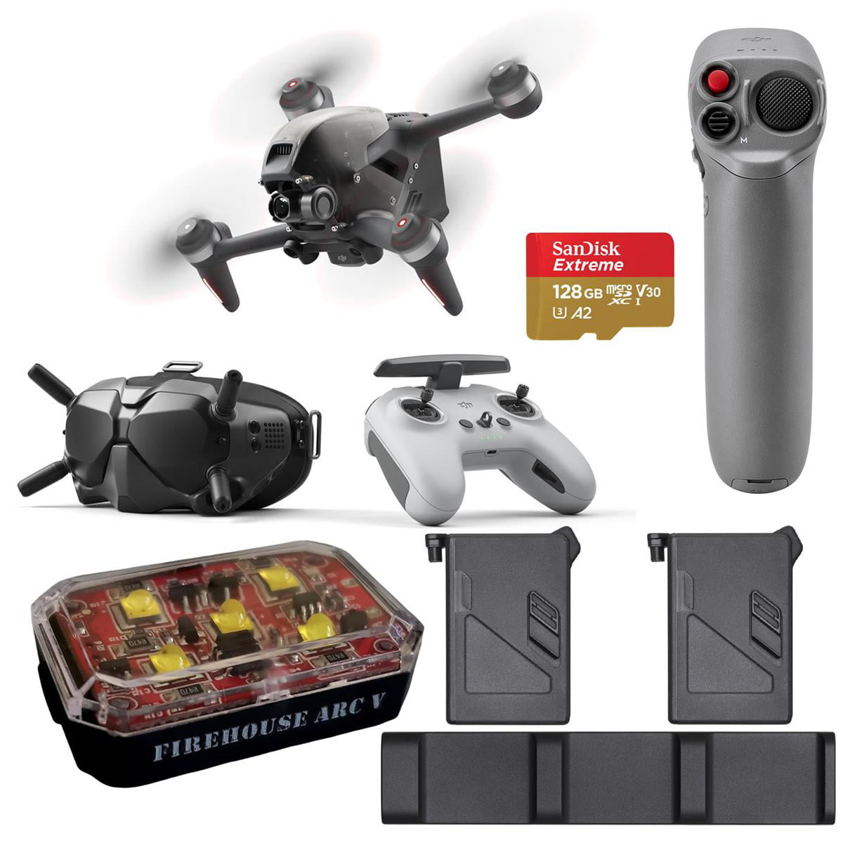 Compact and intuitive FPV drone motion controller Weight 167 g DJI FPV Combo Gray & FPV Auto-activated Motion Controller Battery life 300 min Care Refresh