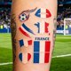 thumbnail image 5 of Flag Temporary Tattoos Suitable For Various Football Matches And Cheerleading Events Temporary Face Tattoos, 5 of 5