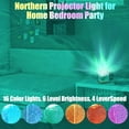 thumbnail image 4 of 16 Colors Gradual Rotating Flame Water Lamp, Northern Lights Ocean Wave Projector Light, 4 of 6