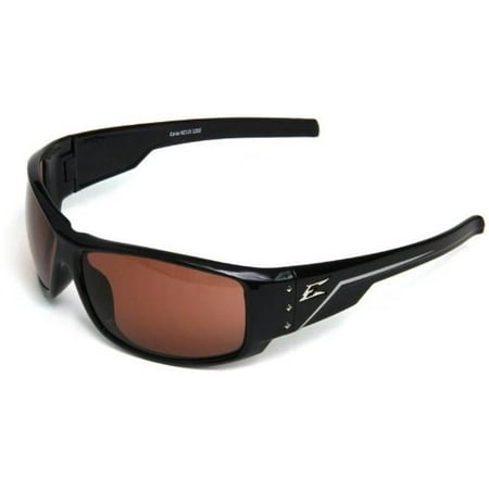 Edge Eyewear - HZ115 - CARAZ - Black Safety Driving Glasses - Non Polarized with Copper Lens