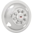 thumbnail image 1 of Phoenix USA Wheel Simulator GQ64F QuickLiner; Fits 16 Inch Diameter 8 Lug Dual Wheels; Polished; Stainless Steel; Snap-On; Set of 2; Includes Mounting Hardware; Does Not Fit Aluminum Wheels, 1 of 4